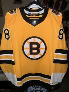 Boston Bruins Adidas Reverse Retro 1.0 Jersey #88 Pastrnak (52) NWOT