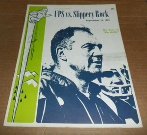 1973 PUGET SOUND vs SLIPPERY ROCK FOOTBALL PROGRAM LOGGERS ROCKETS UPS NCAA - Picture 1 of 8