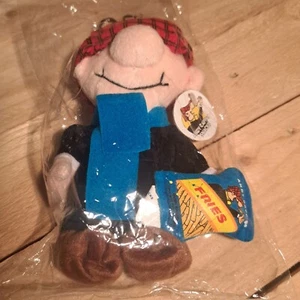 Andy Capp's Fries Snacks 7" Plüschtier - Werbung - seltene '1999 Designer - Neu mit Etikett - Bild 1 von 12