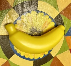 Rubber Play Food FRUIT BANANA Tikes Picnic Lunch Snack Groceries #BSMT-SPRTS-02 - Picture 1 of 4