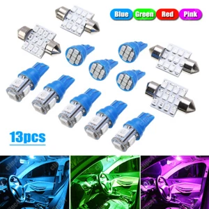 13Pcs Car Interior LED Lights Package Kit for Map Dome License Plate Lamp Bulbs - Picture 1 of 12