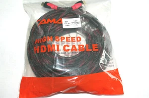 25M HIGH SPEED HDMI 1.4V HDMI CABLE 3D LED/PLASMA TV1080P HD FULL COPPER - Picture 1 of 5