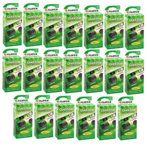 Fujifilm QuickSnap Flash 400 Disposable 35mm Camera 20 Pack - Picture 1 of 3