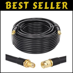 75 FT SMA Extension Cable - Premium Low Loss Coaxial for Wifi & Network Devices - Photo 1/9