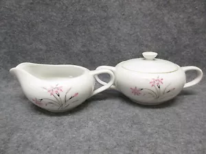 Danton International China Flamingo Creamer & Sugar Set Pattern No. 25-616 - Picture 1 of 10