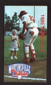 Martinsville Phillies--Horario de bolsillo 1995--Averett College--Liga de los Apalaches - Imagen 1 de 2