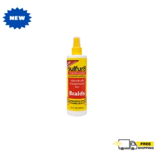 Sulfur8 Medicated Dandruff Treatment for Scalp and Braids, 12 fl Oz Fresh 1 Pack - Picture 1 of 12