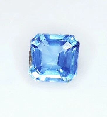 Piedra preciosa suelta certificada corte cuadrado turmalina azul mozambique genuina de 2,02 quilates Foto 1 de 4