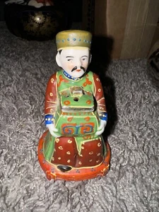 Trimont Ware Satsuma Style Oriental Man Incense Burner - Picture 1 of 7