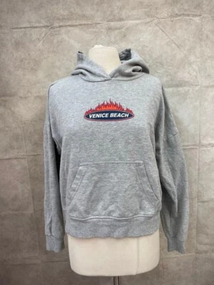Venice Beach - Лос-Анджелес Женская толстовка с капюшоном Hearts серая размер S - Изображение 1 из 4