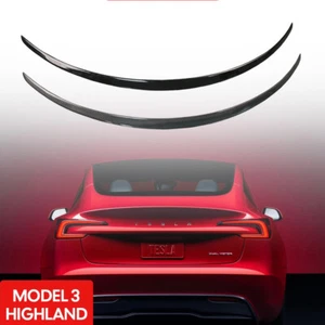 Rear Trunk Spoiler For Tesla New Model 3 Highland 2024 Accessories Tail Wing ABS - Imagen 1 de 15