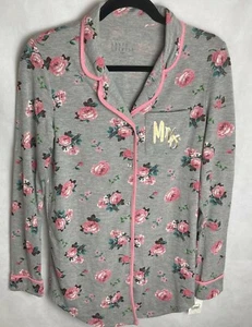 Love & Cherish, Grigio Rosa, "MRS" PJ Camicia con bottoni (XS) V - Foto 1 di 5