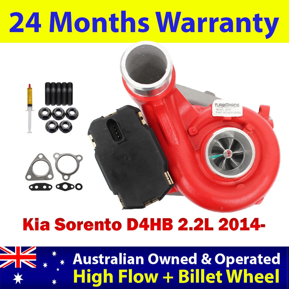 Turbocargador Billet de alto flujo GEN1 para Kia Sorento D4HB 2,2 L 2014 en adelante Foto 1 de 4