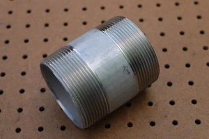 STAINLESS STEEL 316 SS 3" X 4" SCH 40 BARREL PIPE NIPPLE THREADED - Picture 1 of 2