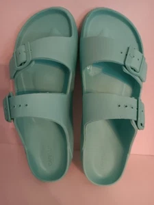 Capelli NY Eva Slides moldeado con talla 11 verde azulado - Imagen 1 de 5