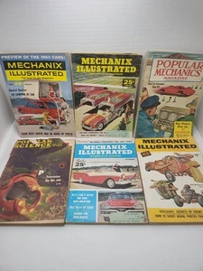 Lot 6 Mechanix Illustrated Magazines 54, 56, 57, 62. Popular Mechanics & Science - Imagen 1 de 17