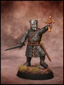 BARON'S WAR FOOT KNIGHT. Painted 28mm Medieval. - Picture 1 of 2