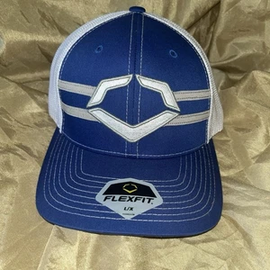 Evoshield Grandstand Truckers Mütze L/X Cap Flex Fit Baseball Mesh blau weiß mit Logo - Bild 1 von 4