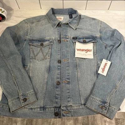 Wrangler Denim Jacket Men's Size XL Brand New Cowboy Rancher Work Jacket Jean - Image 1 of 4
