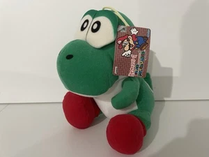 VINTAGE SUPER MARIO WORLD 8 INCH YOSHI PLUSH SOFT TOY BANPRESTO 1996 JAPAN SNES - Picture 1 of 9