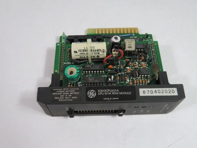 General Electric IC610CPU105A CPU w/1K Ram Module USED - Image 1 of 4