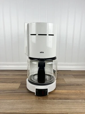 Cafetera Braun Aromaster 10 tazas tipo 4085 blanca con jarra COMO NUEVA Dieter Rams Foto 1 de 4