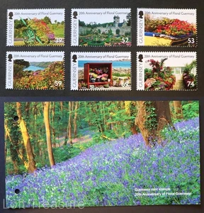Guernsey Stamps: "Floral Guernsey - 20th Anniversary" MNH Presentation Pack 2012 - Picture 1 of 6