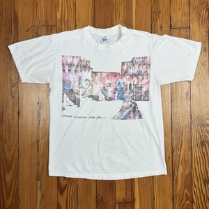Vintage 1992 Vintage Amado Maurilio Peña Jr Single Stitch Distressed T-Shirt - Picture 1 of 8
