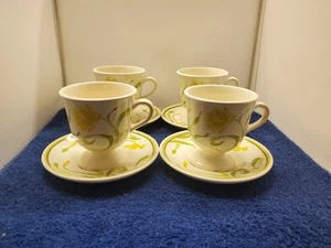 Set of 4 Franciscan Daffodil (Greenhouse) Cup & Saucer Sets LK - Bild 1 von 3