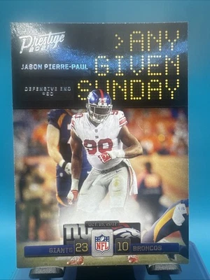 2021 Panini Prestige Any Given Sunday #AGS-JPP Jason Pierre-Paul New York Giants - Image 1 of 2