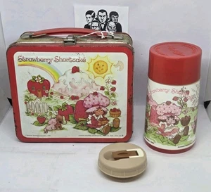 Vintage 1980 Aladdin Strawberry Shortcake Metal Lunchbox Complete - Picture 1 of 8