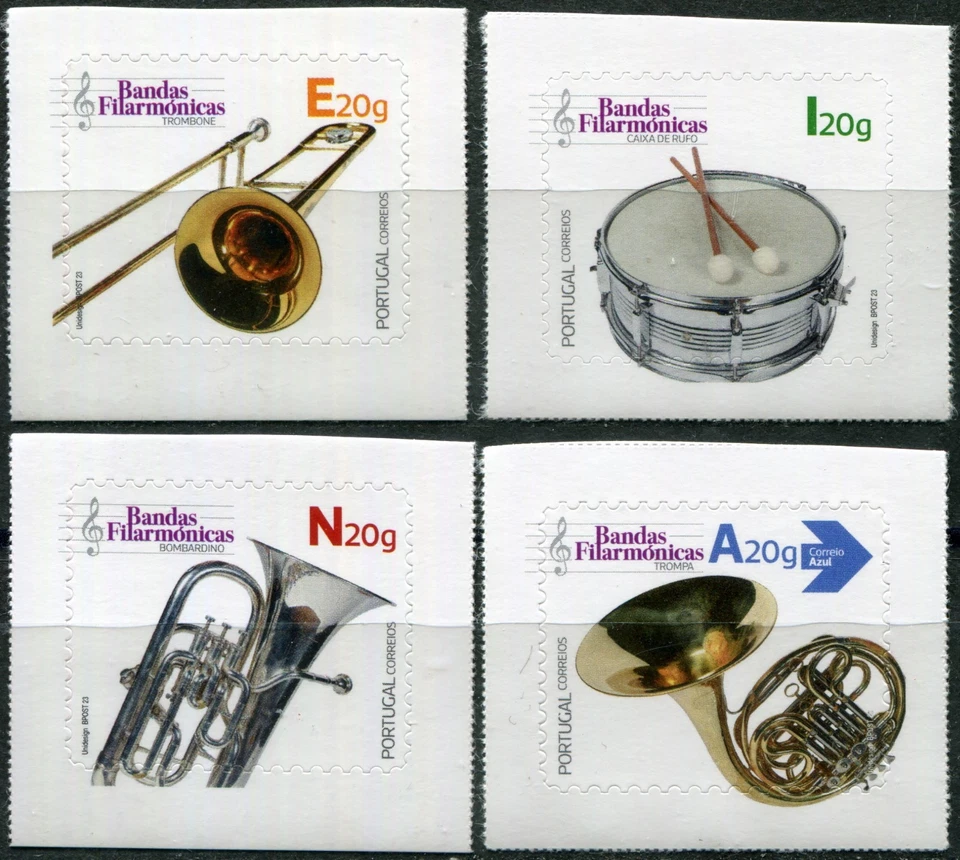 葡萄牙 2023。 爱乐乐乐队乐器 (MNH OG **) 套装 — 第 1/1 张图片