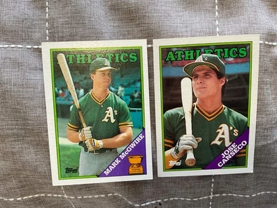 1988 Topps - Topps All-Star Rookie Mark McGwire #580 José Canseco BASH BROTHERS - Image 1 of 2
