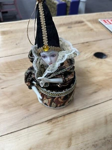 Show-Stoppers Porzellan Harlekin Narr Clown Puppe Vintage handbemalt 2C - Bild 1 von 6
