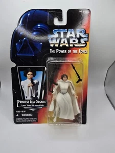 1995 Kenner Star Wars POTF Red Card Princess Leia Organa 3,75" Figur versiegelt - Bild 1 von 1