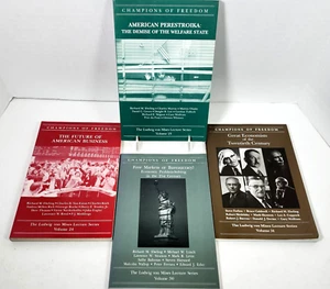 Ludwig von Mises Lecture Series-4 Lot-Champions of Freedom  Ser-Vos.23/24/30/34 - Imagen 1 de 14