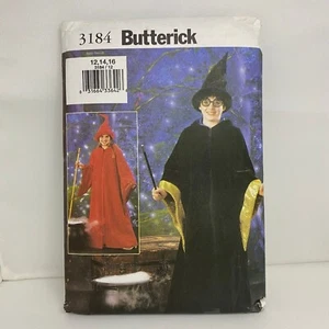 #3184 Butterick Girls and Boys Robe Wizard Costume Sewing Pattern SIZE 12-16 UNC - Picture 1 of 4
