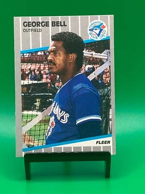 George Bell 1989 Fleer #226 Toronto Blue Jays Baseball Card - Image 1 of 2