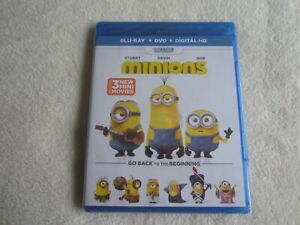 Minions (Blu-ray/DVD, 2016, 2-Disc Set) - FACTORY SEALED
