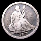 1837 Seated Liberty Dime Silver - Nice Details Coin - #933N