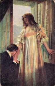 c.1910s "Farewell Forever" Artist Postcard, Weerts; No. 2177; Unused; Near Mint - Picture 1 of 2