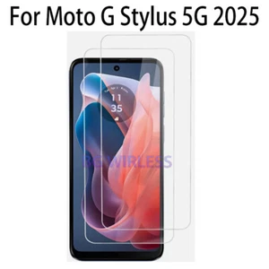 2 Pack For Motorola Moto G Stylus 5G 2025 Tempered Glass Screen Protector - Picture 1 of 9