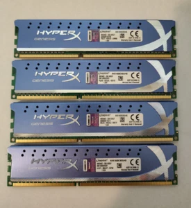 4x Kingston HyperX Genesis 4GB RAM Sticks DDR3-1600, KHX1600C9D3 - Picture 1 of 2