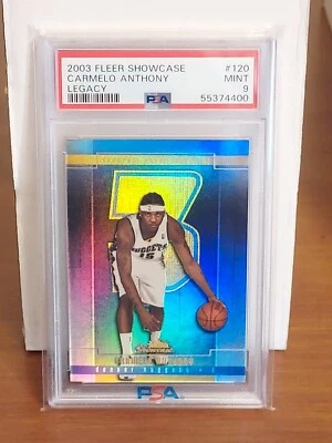 2003 Fleer Showcase CARMELO ANTHONY Rookie LEGACY Coll 95/125 HOF PSA 9 Pop 5 - Image 1 of 2