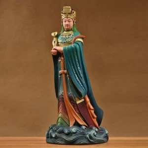 30cm,colorful rose wood MAZU Statue Carved,Taoism Matsu ruyi Goddess Sea god 妈祖 - Picture 1 of 12