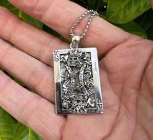 King Of Hearts Hallmarked 925 Sterling Silver Including Free Chain - Picture 1 of 9
