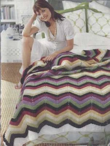 Beautiful Crochet Afghan PATTERN Boho Bedspread - Picture 1 of 1