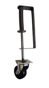 Heavy Duty Gate Spring Roller with 3-Inch Swivel Caster, 100 lbs Capacity, Weld - Picture 1 of 2