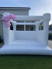 10x10x10ft Inflatablce White Castle Bouncy House For Party Wedding Events