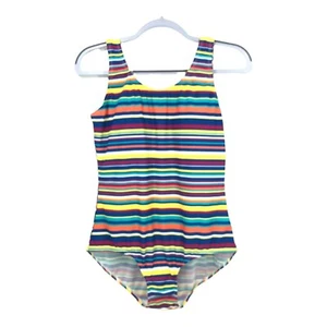 Traje de baño Blair para mujer talla 14 de una pieza multicolor a rayas acolchado cuchara elástica - Imagen 1 de 10